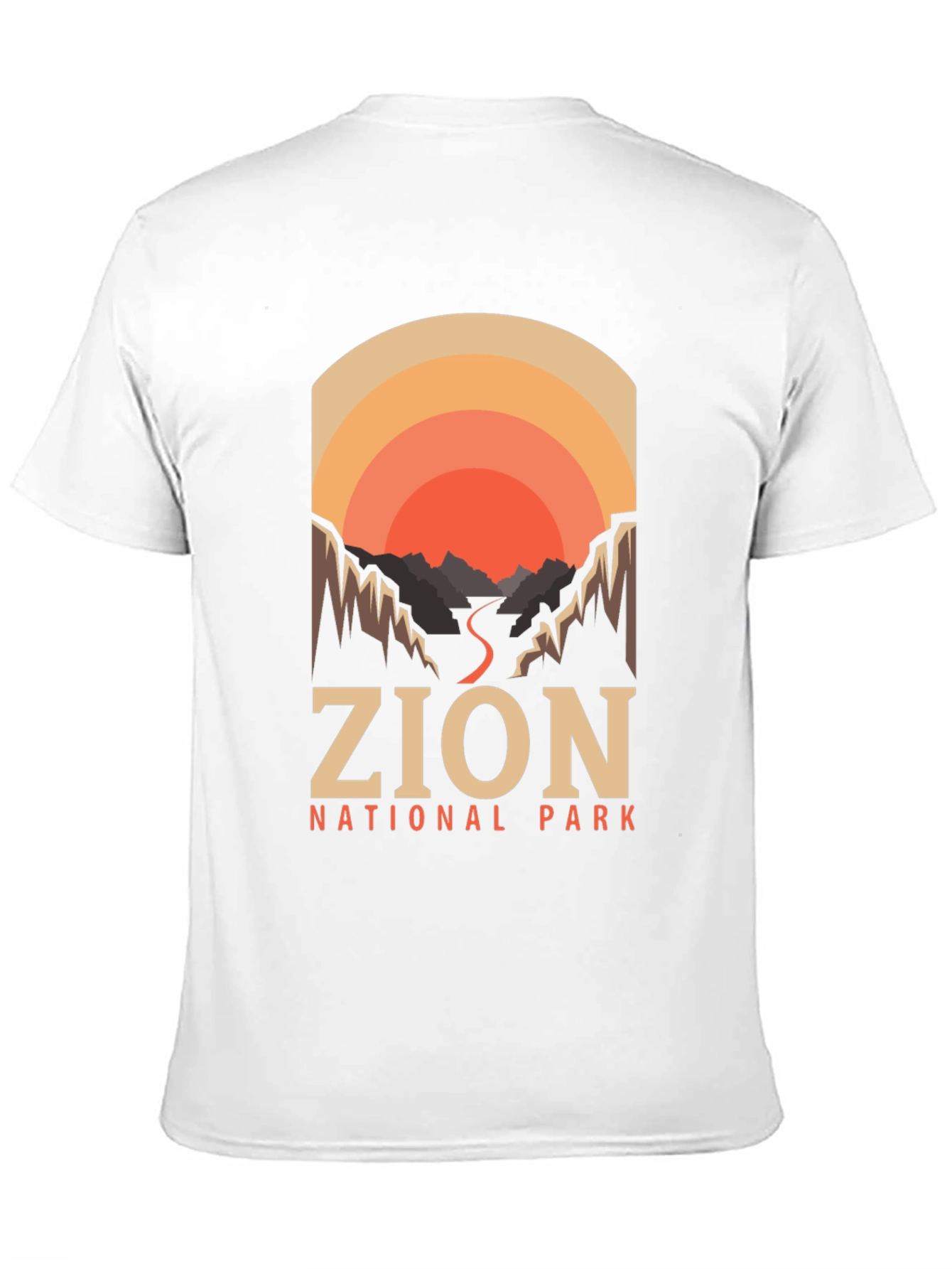 Zion National Park T-Shirt Retro Design