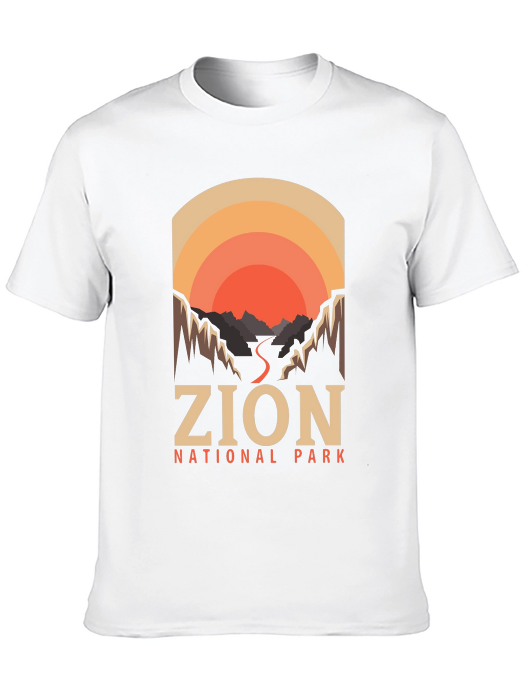 Zion National Park T-Shirt Retro Design