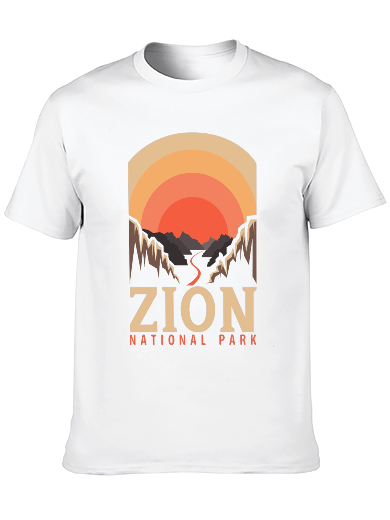 Zion National Park T-Shirt Retro Design