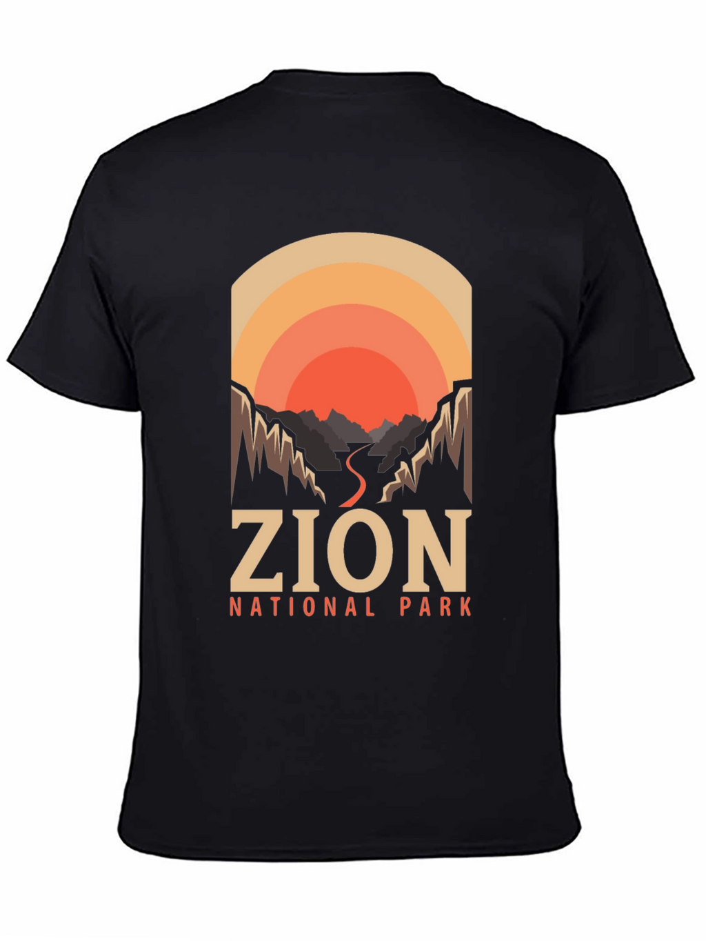 Zion National Park T-Shirt Retro Design