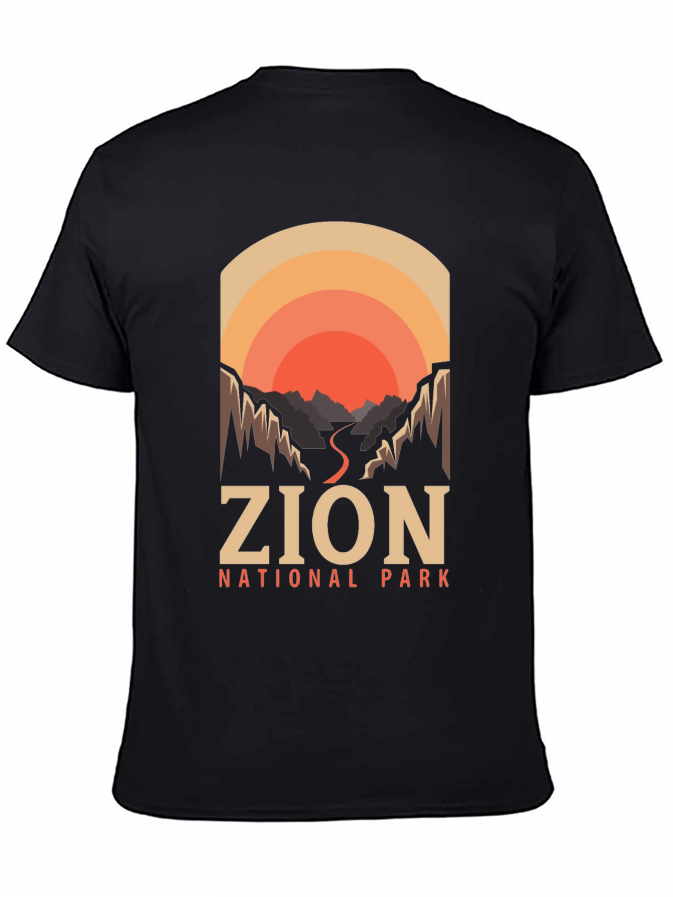Zion National Park T-Shirt Retro Design