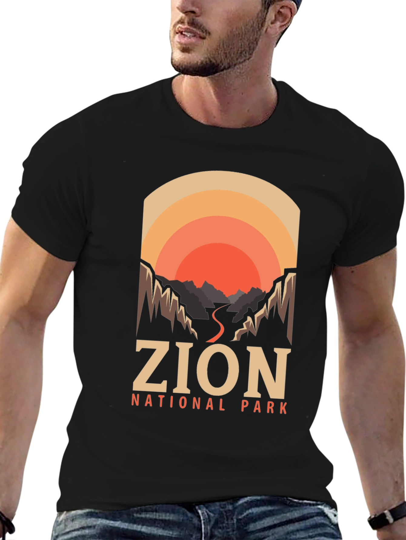Zion National Park T-Shirt Retro Design