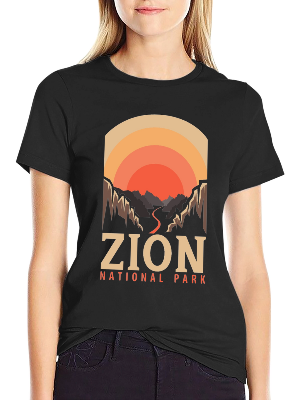 Zion National Park T-Shirt Retro Design