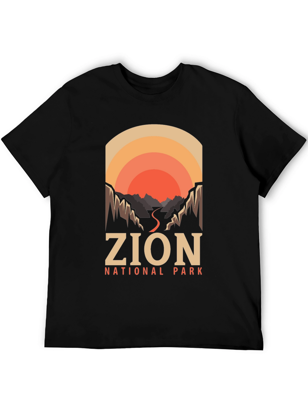 Zion National Park T-Shirt Retro Design