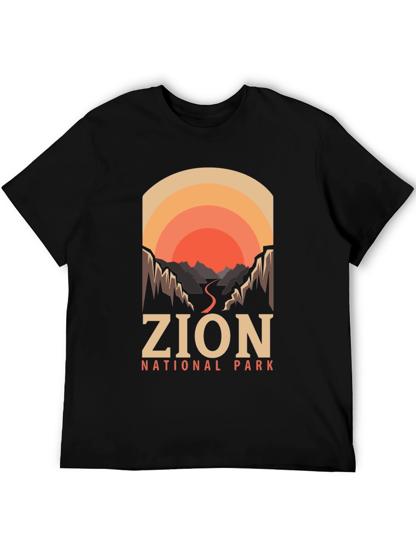 Zion National Park T-Shirt Retro Design