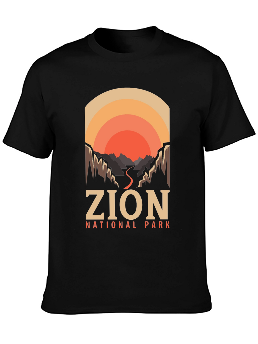 Zion National Park T-Shirt Retro Design