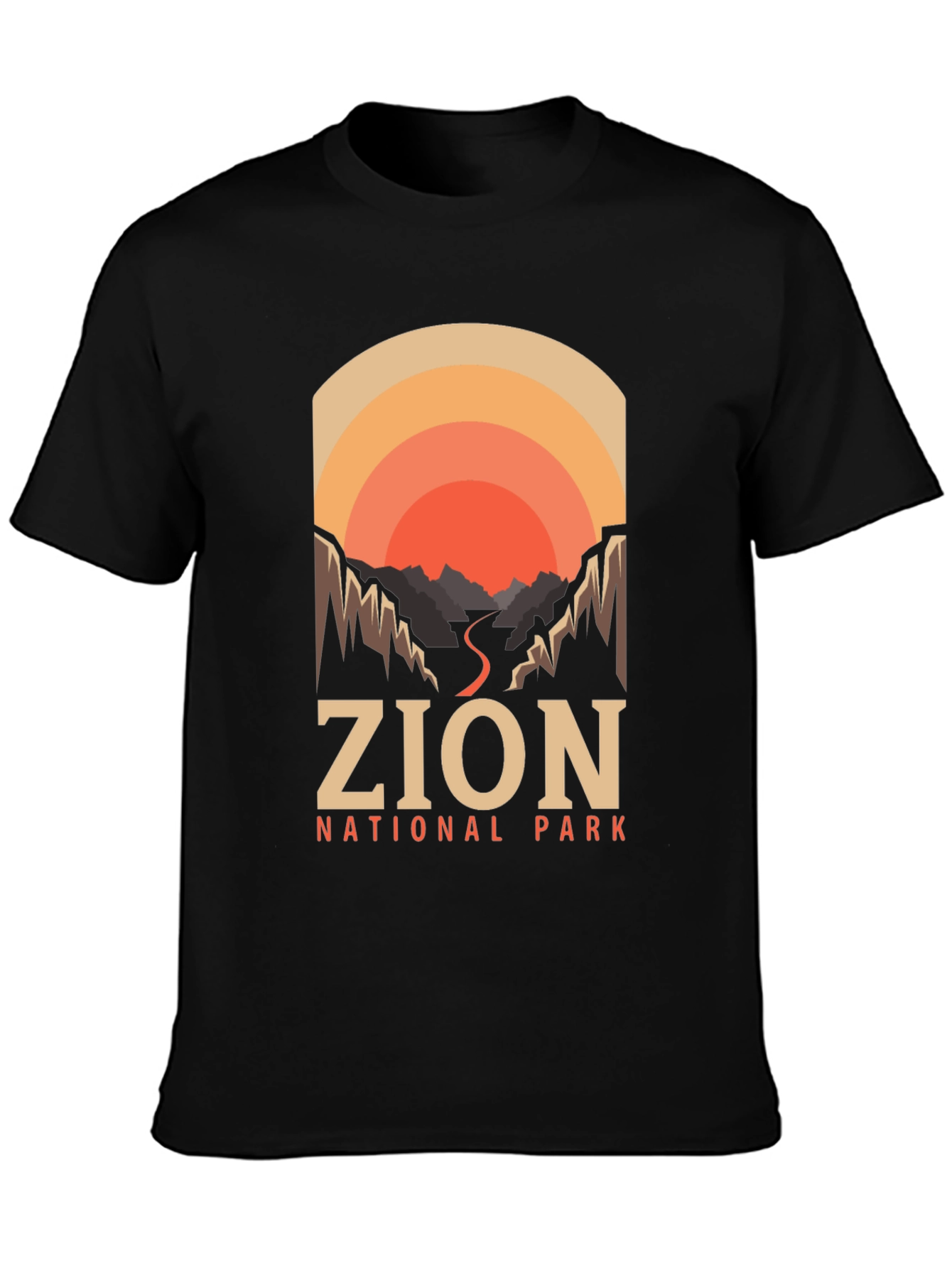 Zion National Park T-Shirt Retro Design