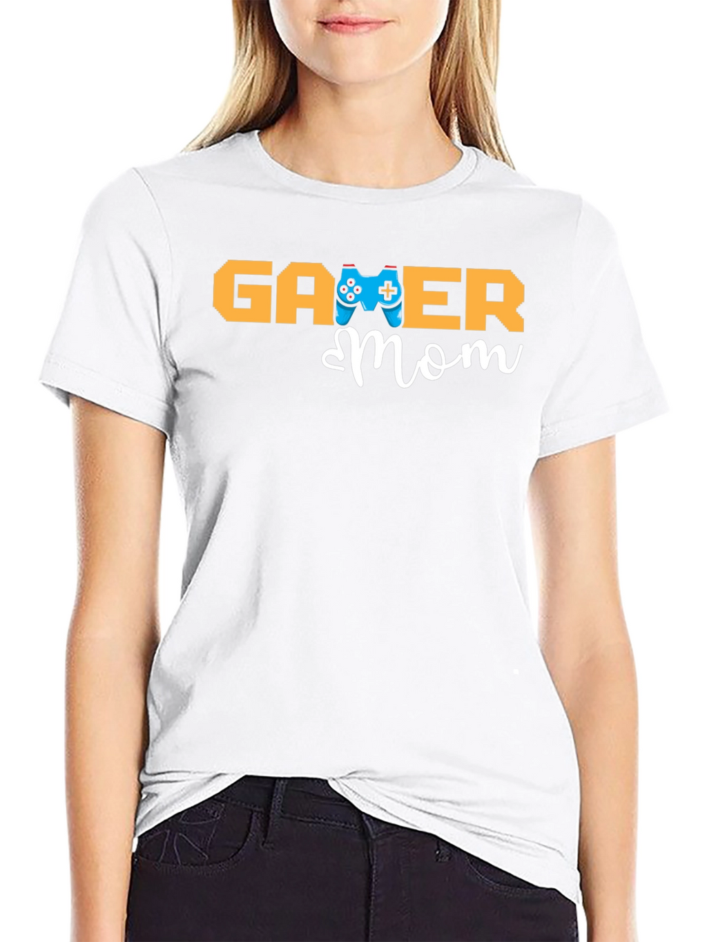 Gamer Mom T-Shirt - Black Cotton Blend