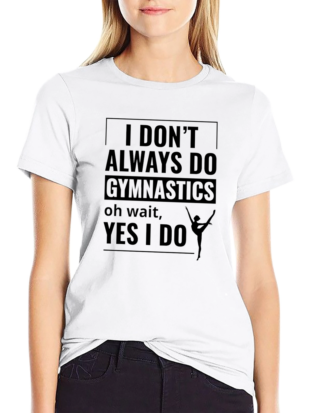 Gymnastics Fan Black T-Shirt