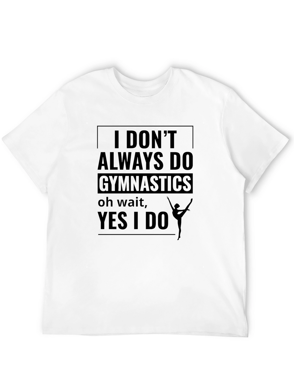 Gymnastics Fan Black T-Shirt