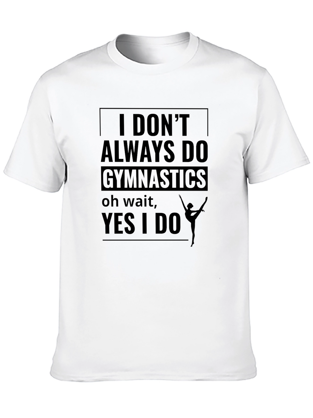 Gymnastics Fan Black T-Shirt
