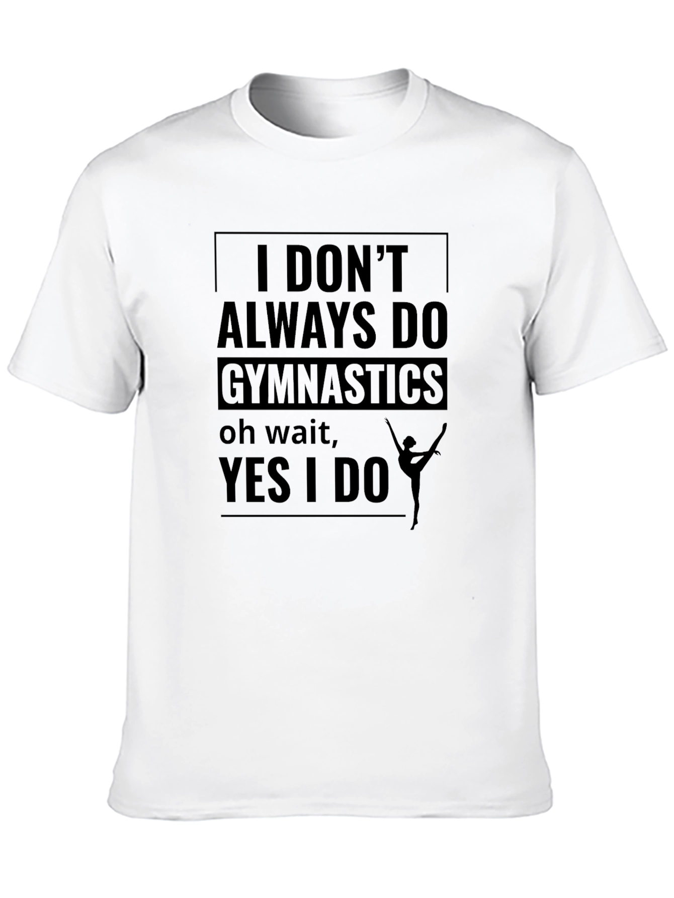 Gymnastics Fan Black T-Shirt