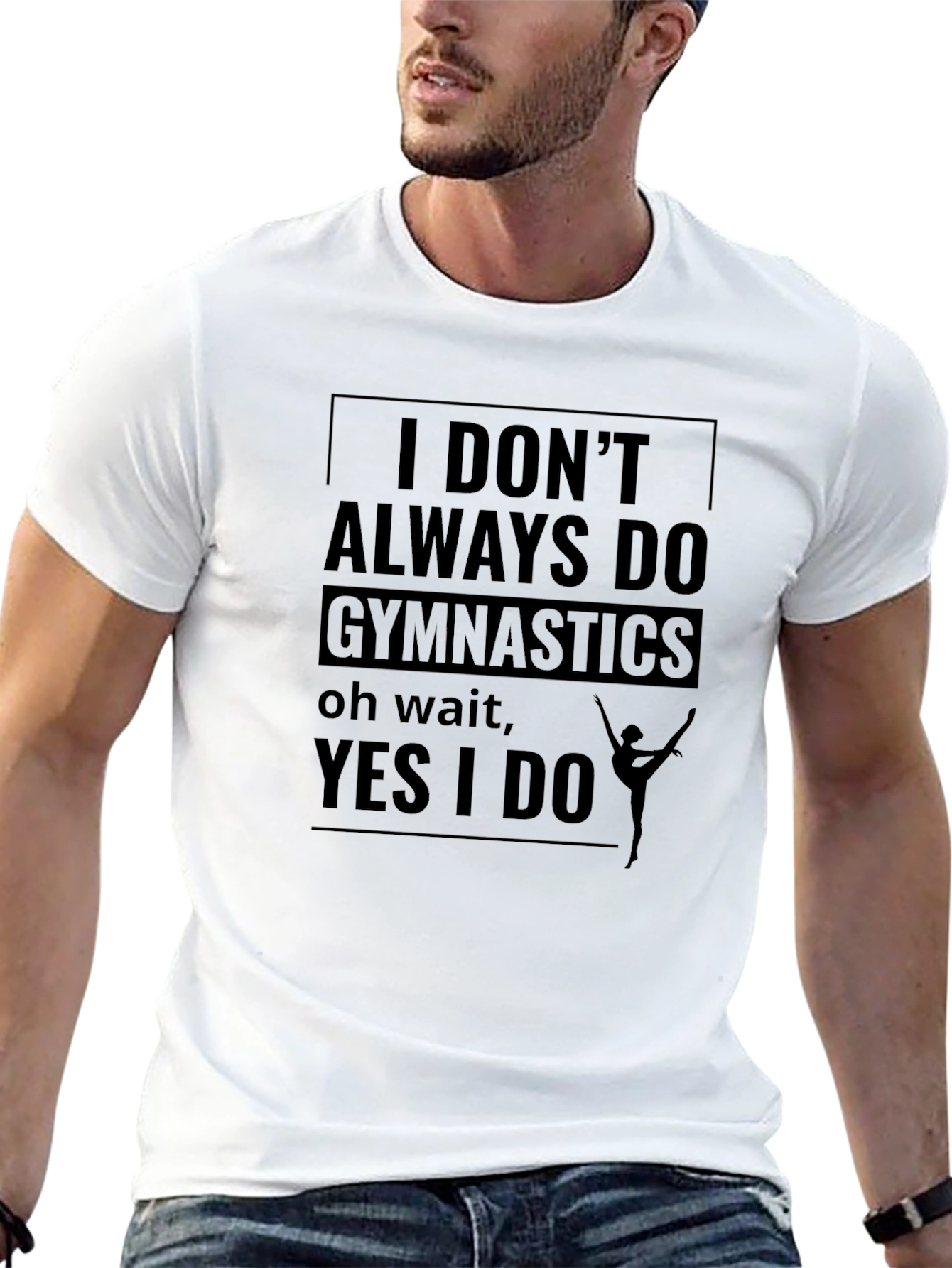 Gymnastics Fan Black T-Shirt
