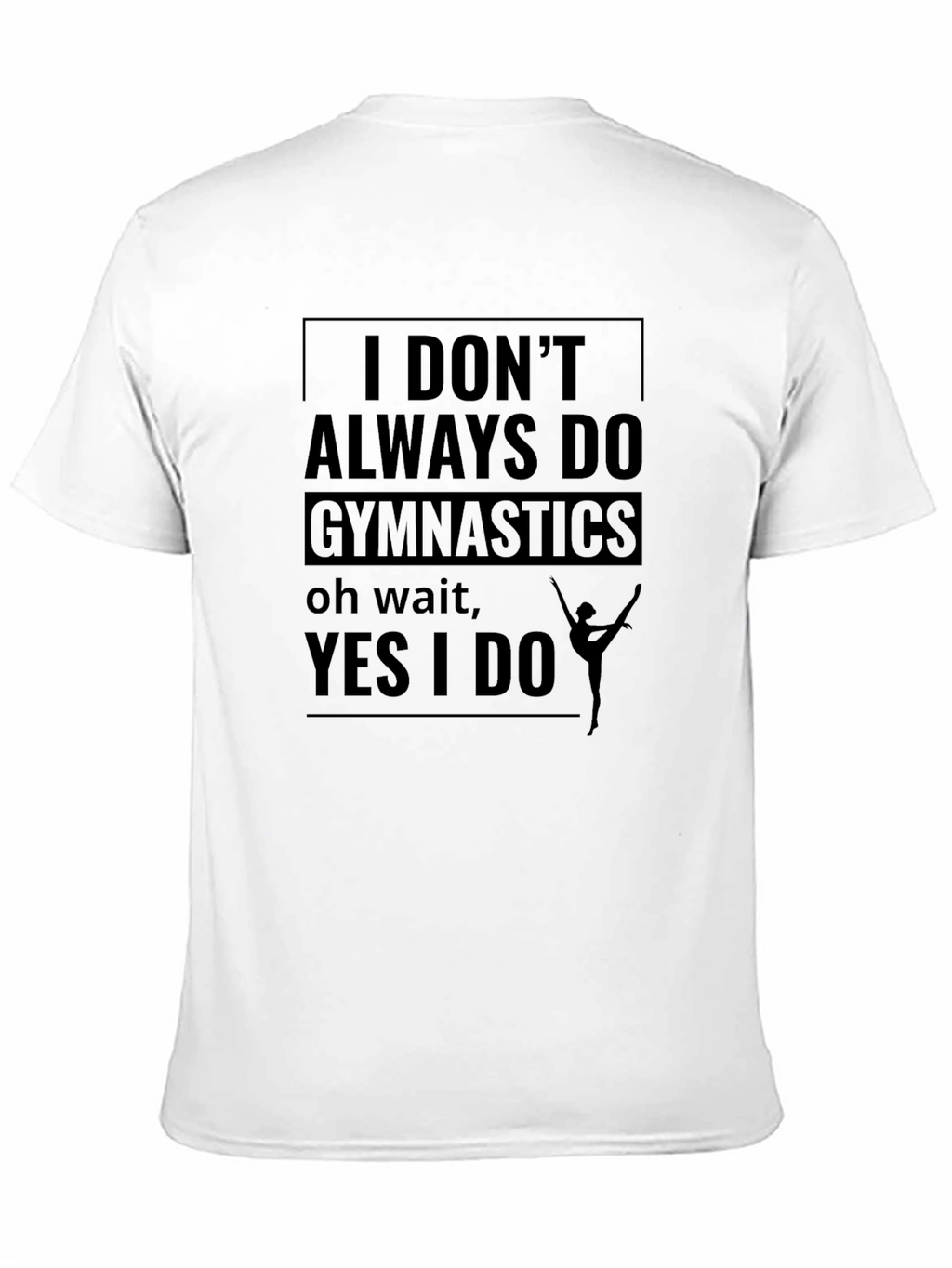 Gymnastics Fan Black T-Shirt