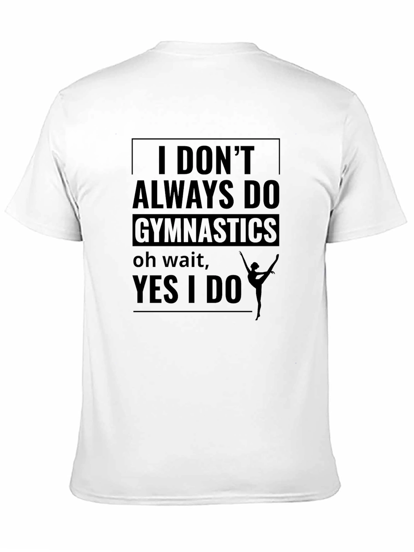 Gymnastics Fan Black T-Shirt