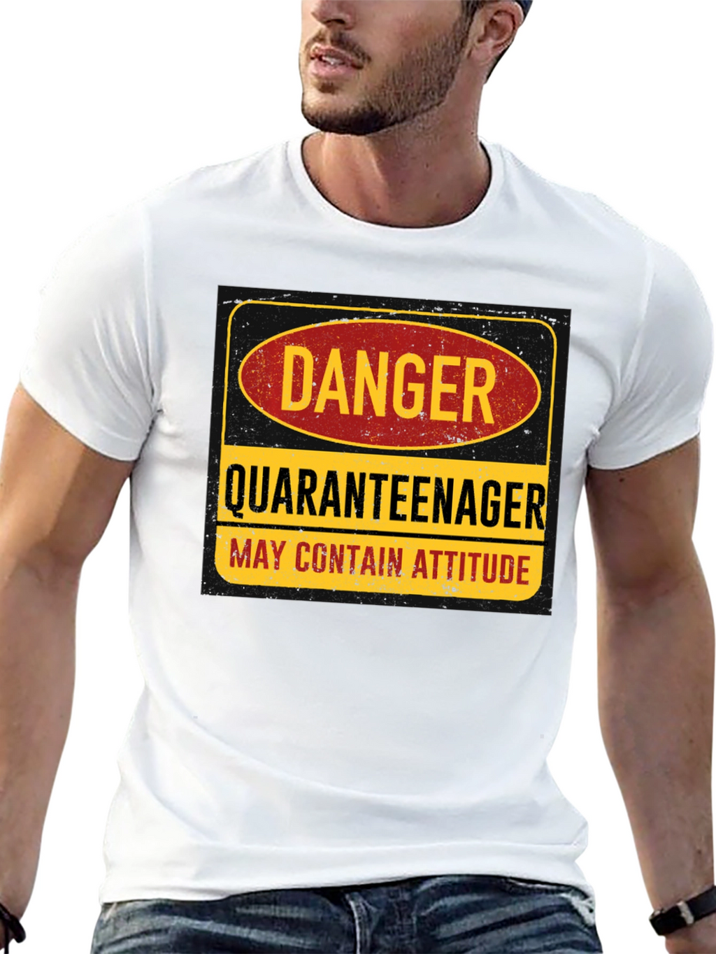 Danger Quaranteenager T-Shirt: May Contain Attitude
