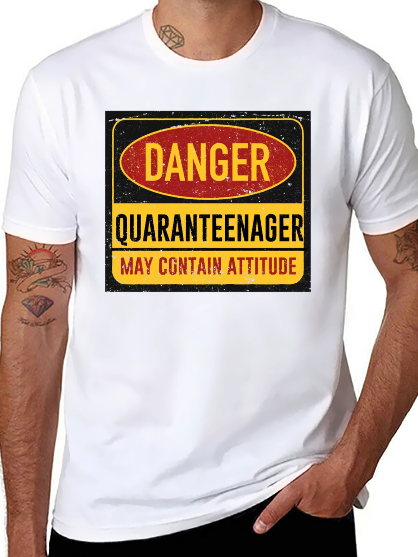 Danger Quaranteenager T-Shirt: May Contain Attitude