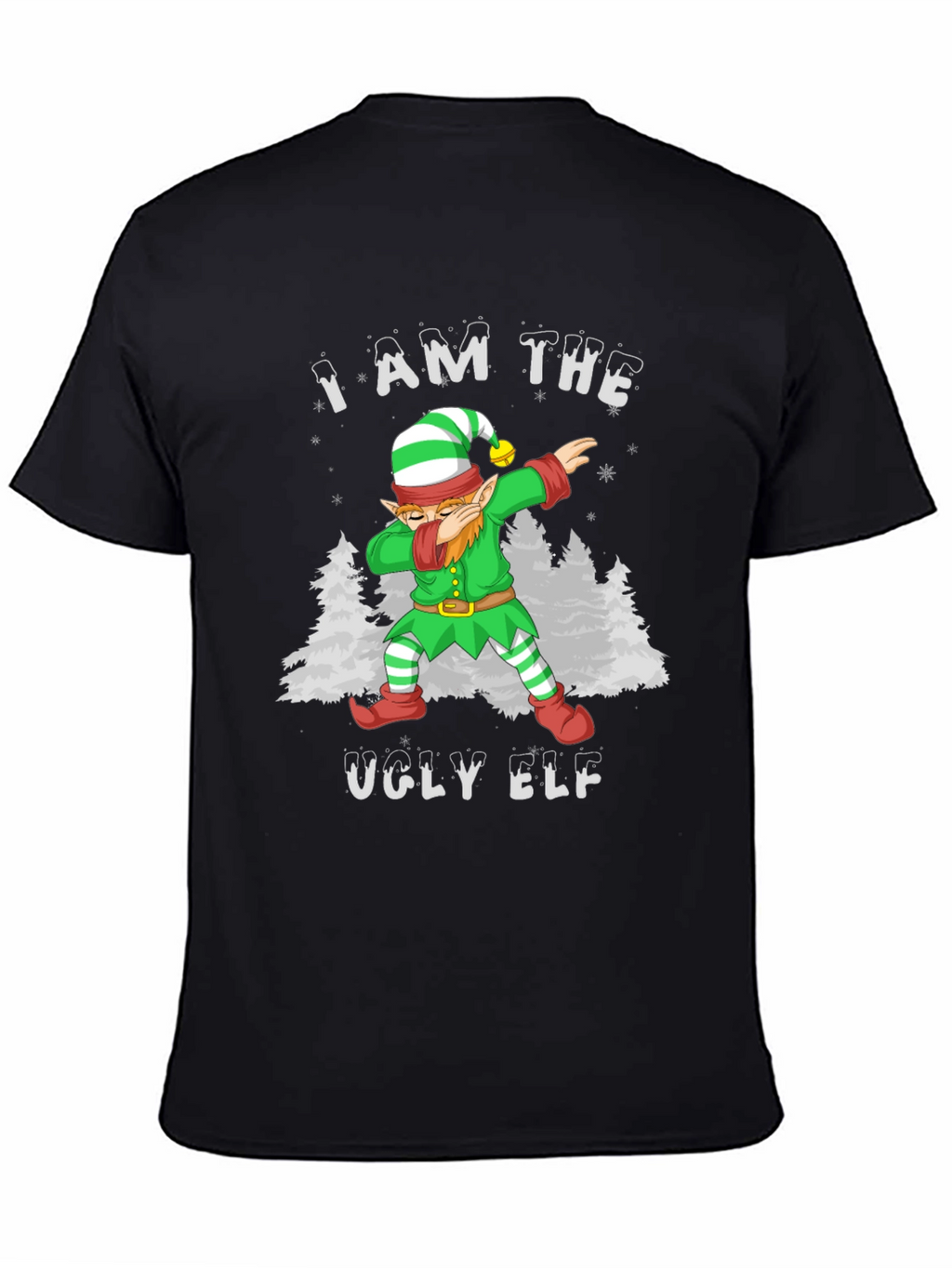Ugly Elf Dabbing Christmas T-Shirt