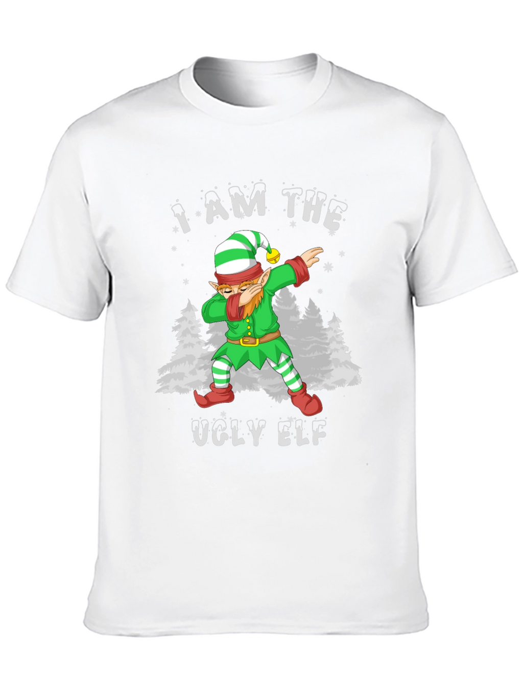 Ugly Elf Dabbing Christmas T-Shirt