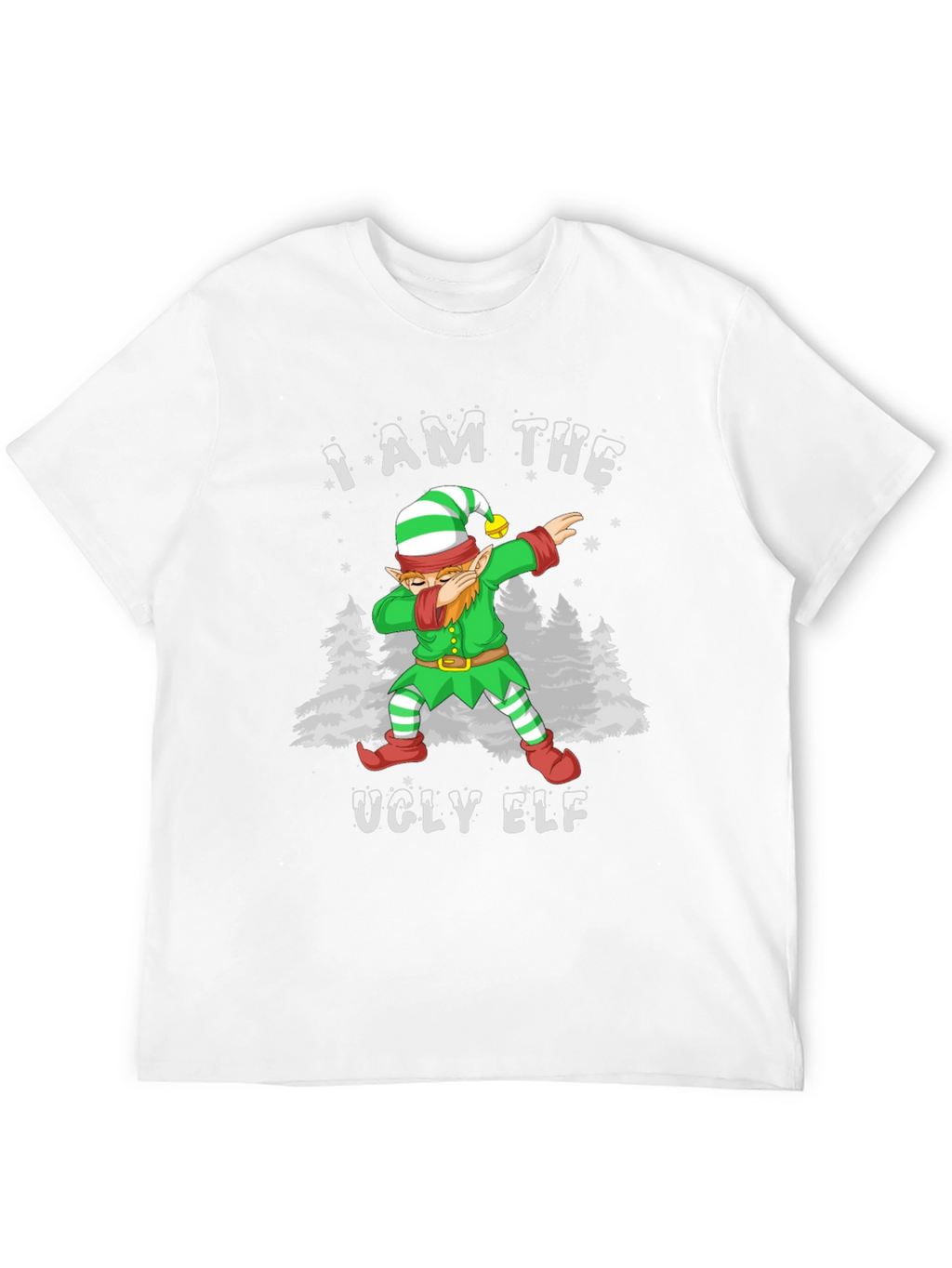 Ugly Elf Dabbing Christmas T-Shirt