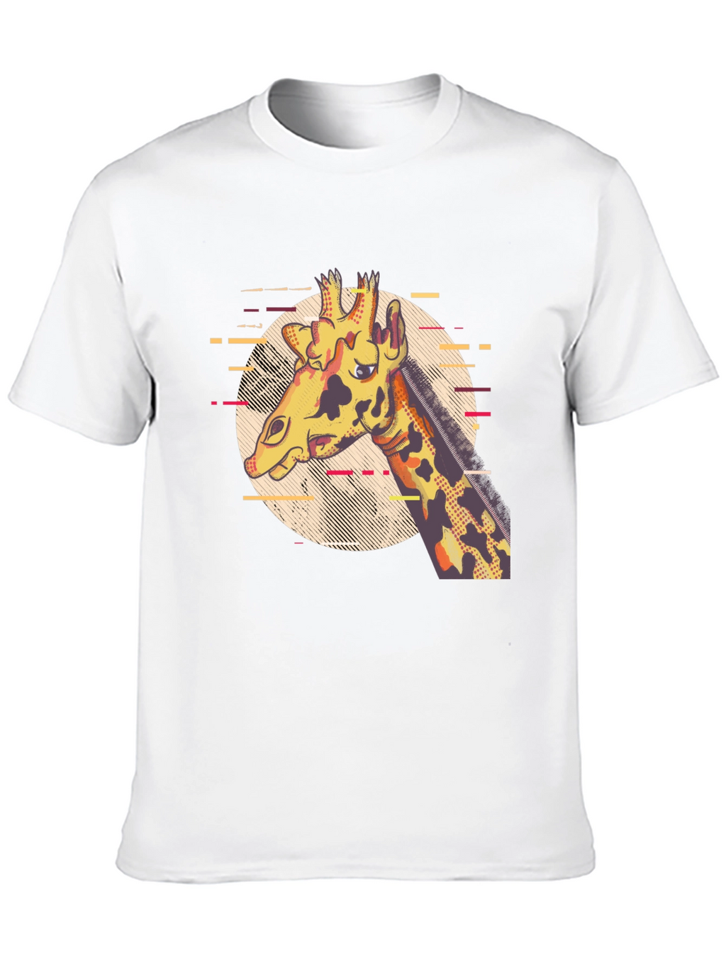 Giraffe Graphic Print T-Shirt