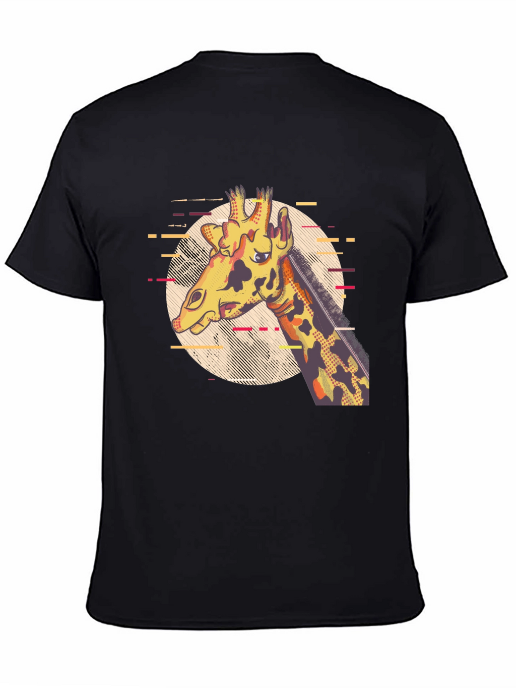 Giraffe Graphic Print T-Shirt
