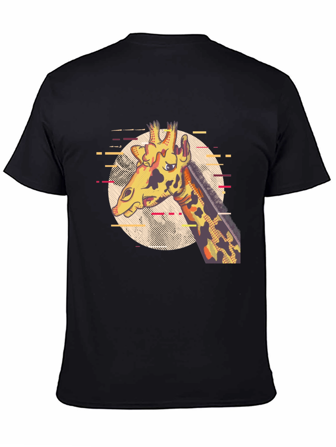 Giraffe Graphic Print T-Shirt