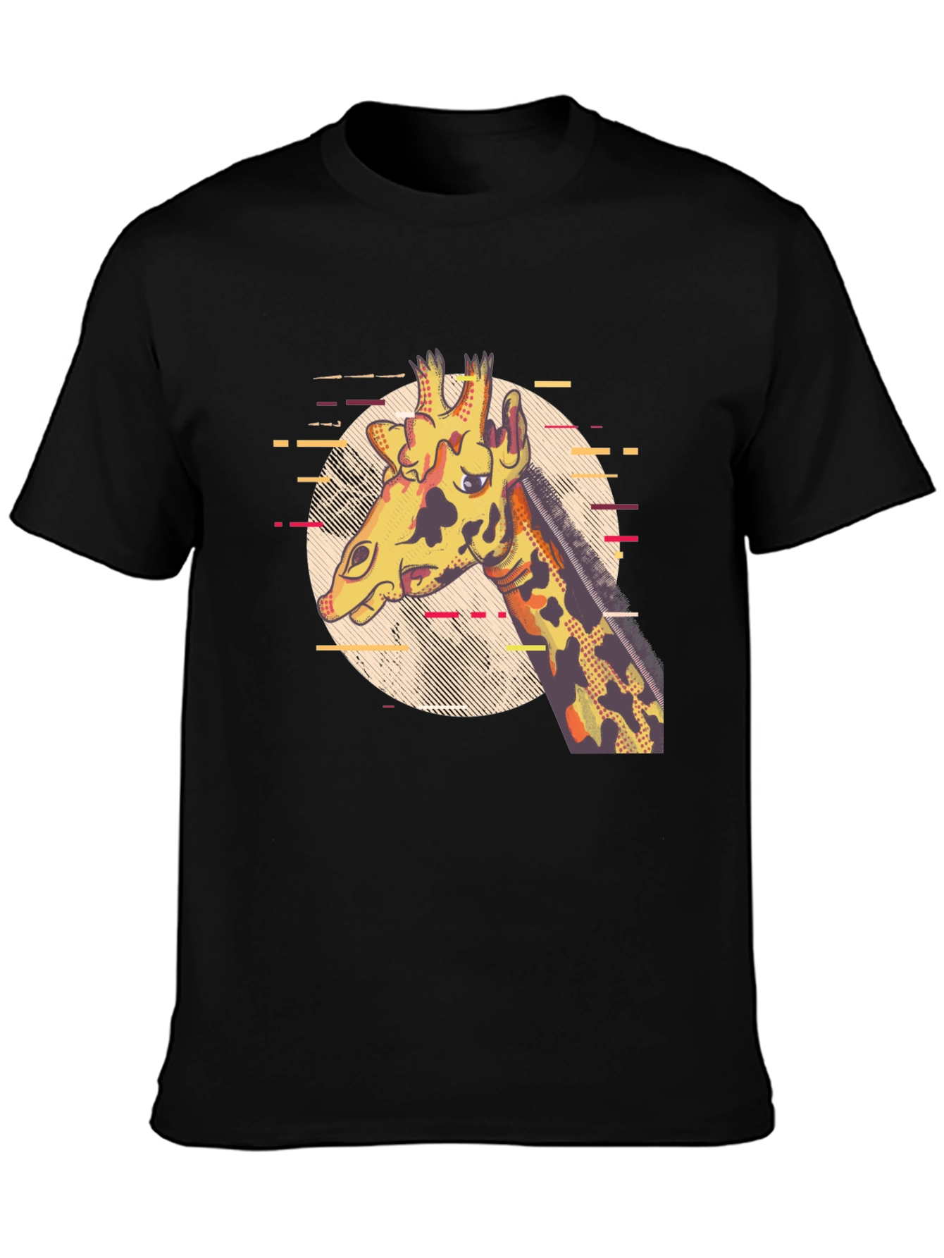 Giraffe Graphic Print T-Shirt