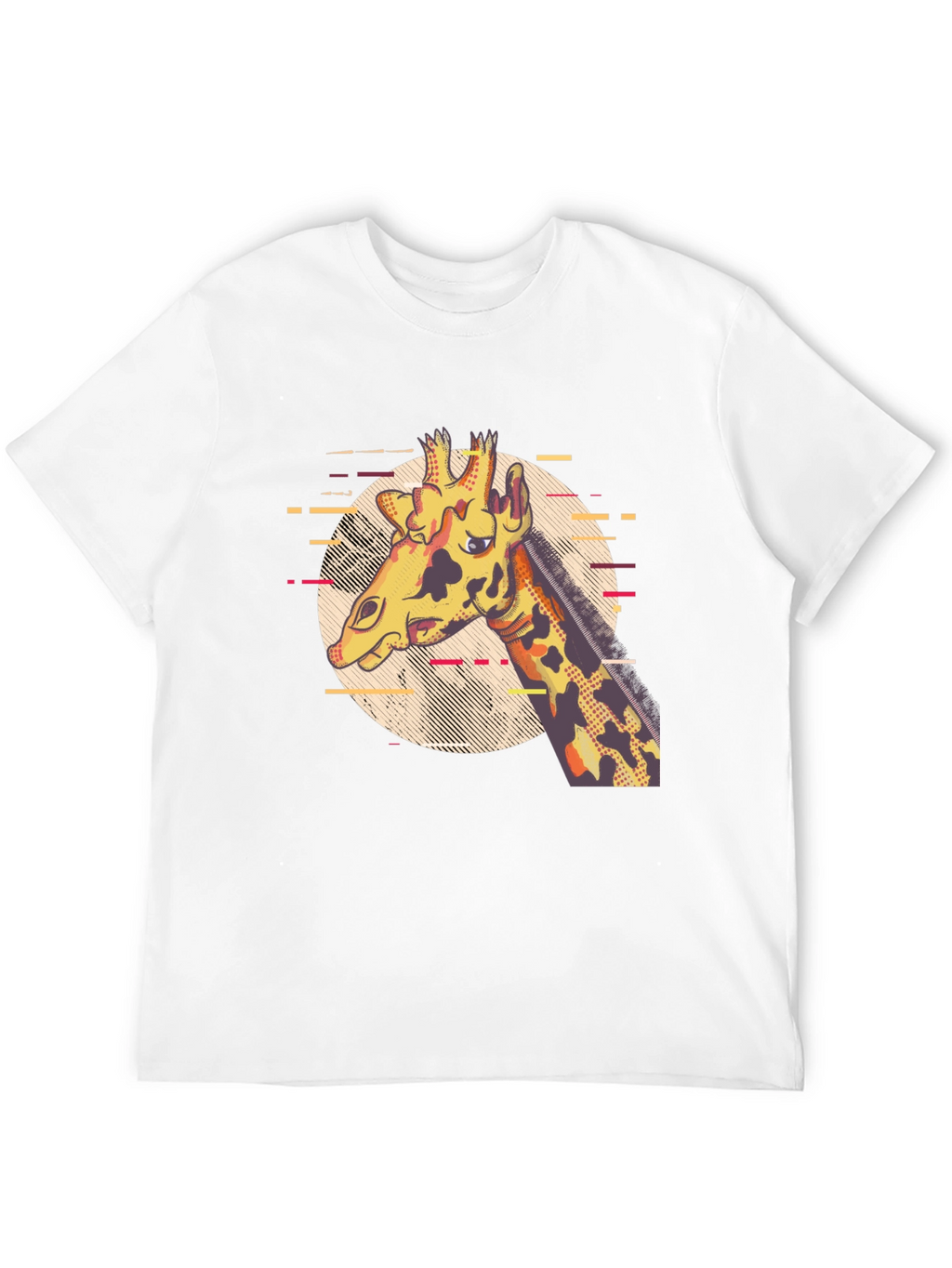 Giraffe Graphic Print T-Shirt