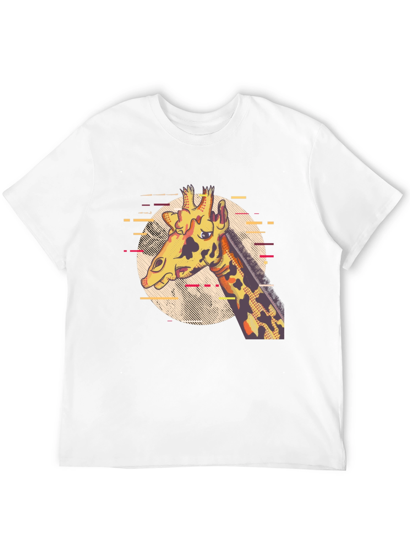 Giraffe Graphic Print T-Shirt