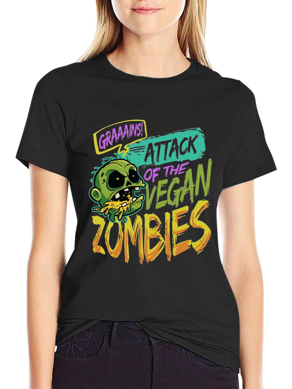 Attack of the Vegan Zombies T-Shirt