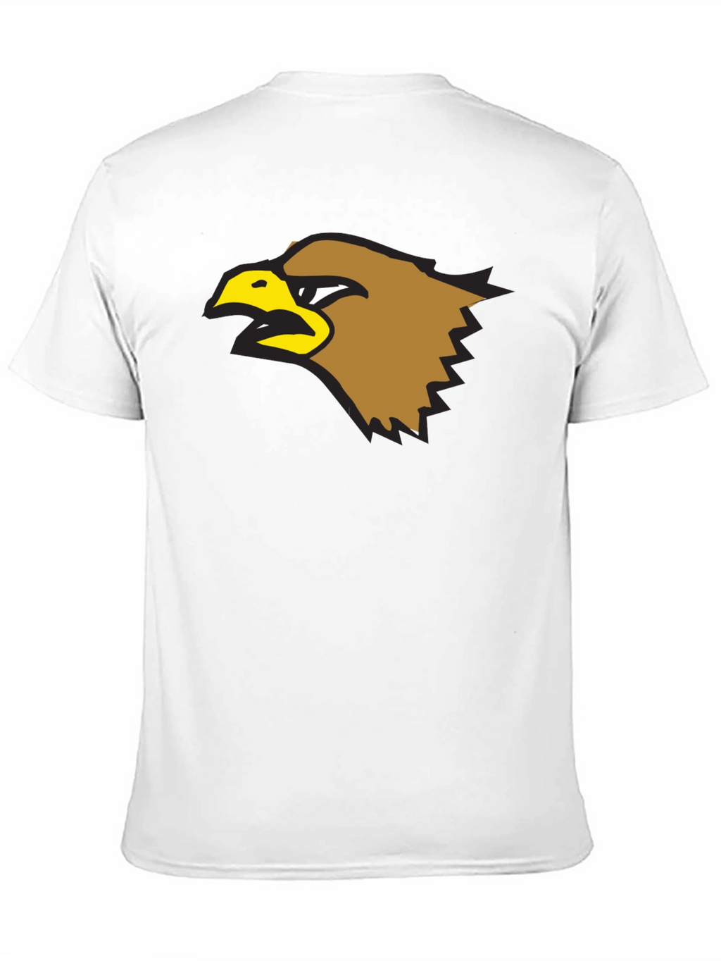 Bold Eagle Graphic Tee - Black Cotton Shirt