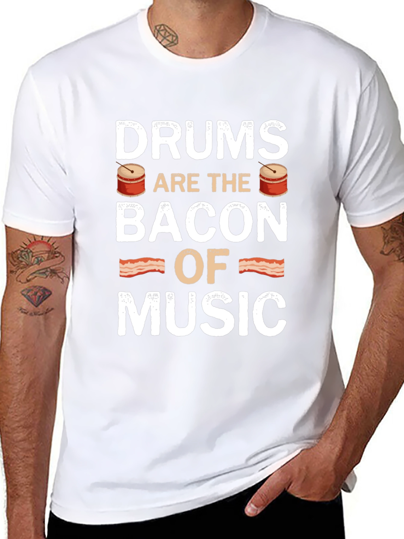 Drums are the Bacon of Music T-Shirt