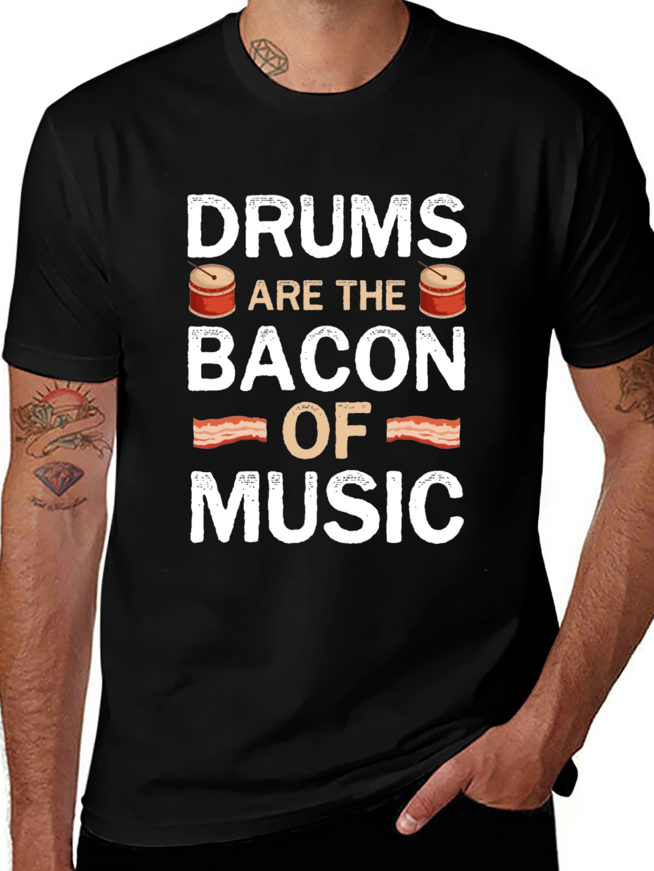 Drums are the Bacon of Music T-Shirt