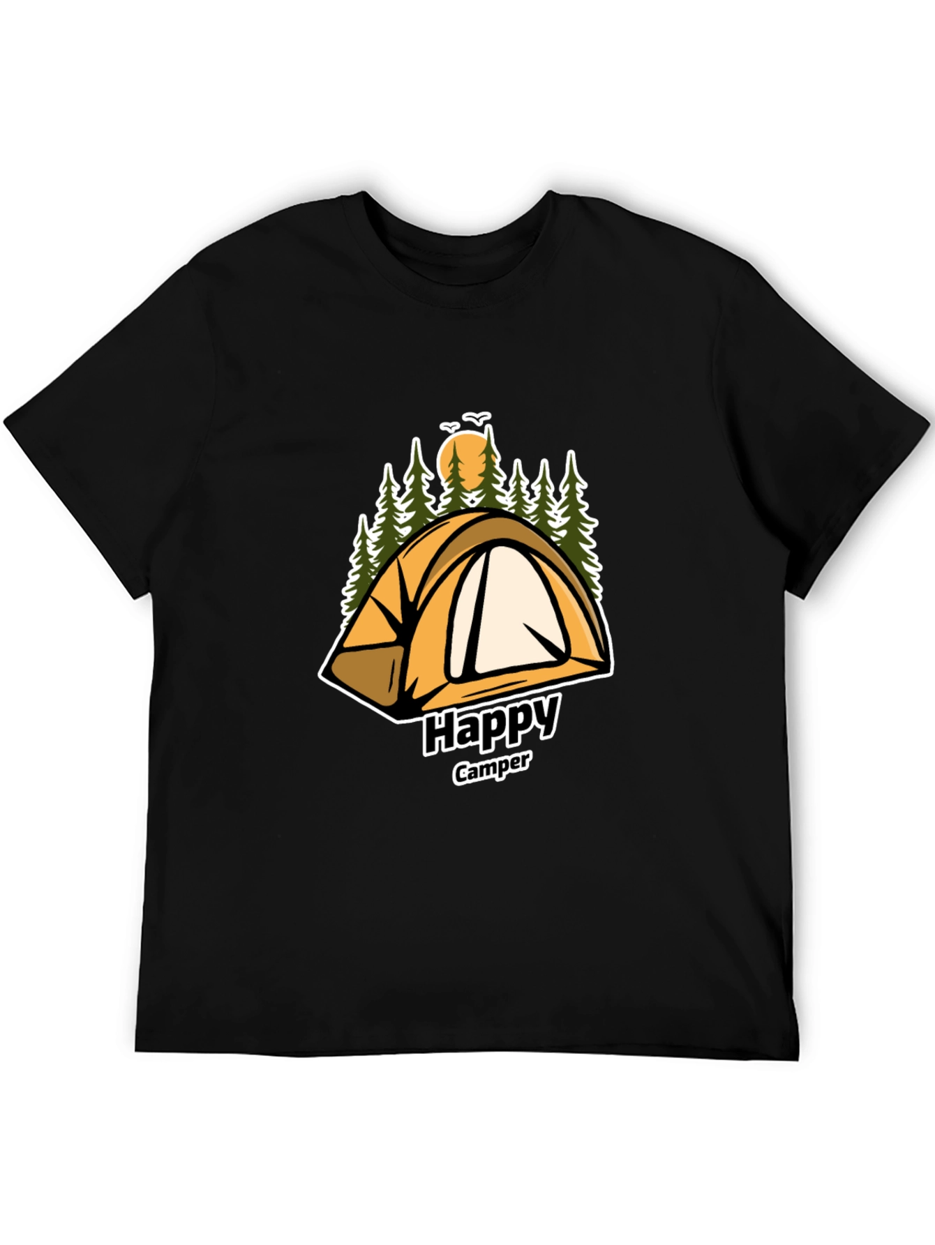 Happy Camper Graphic T-Shirt - Adventure Awaits