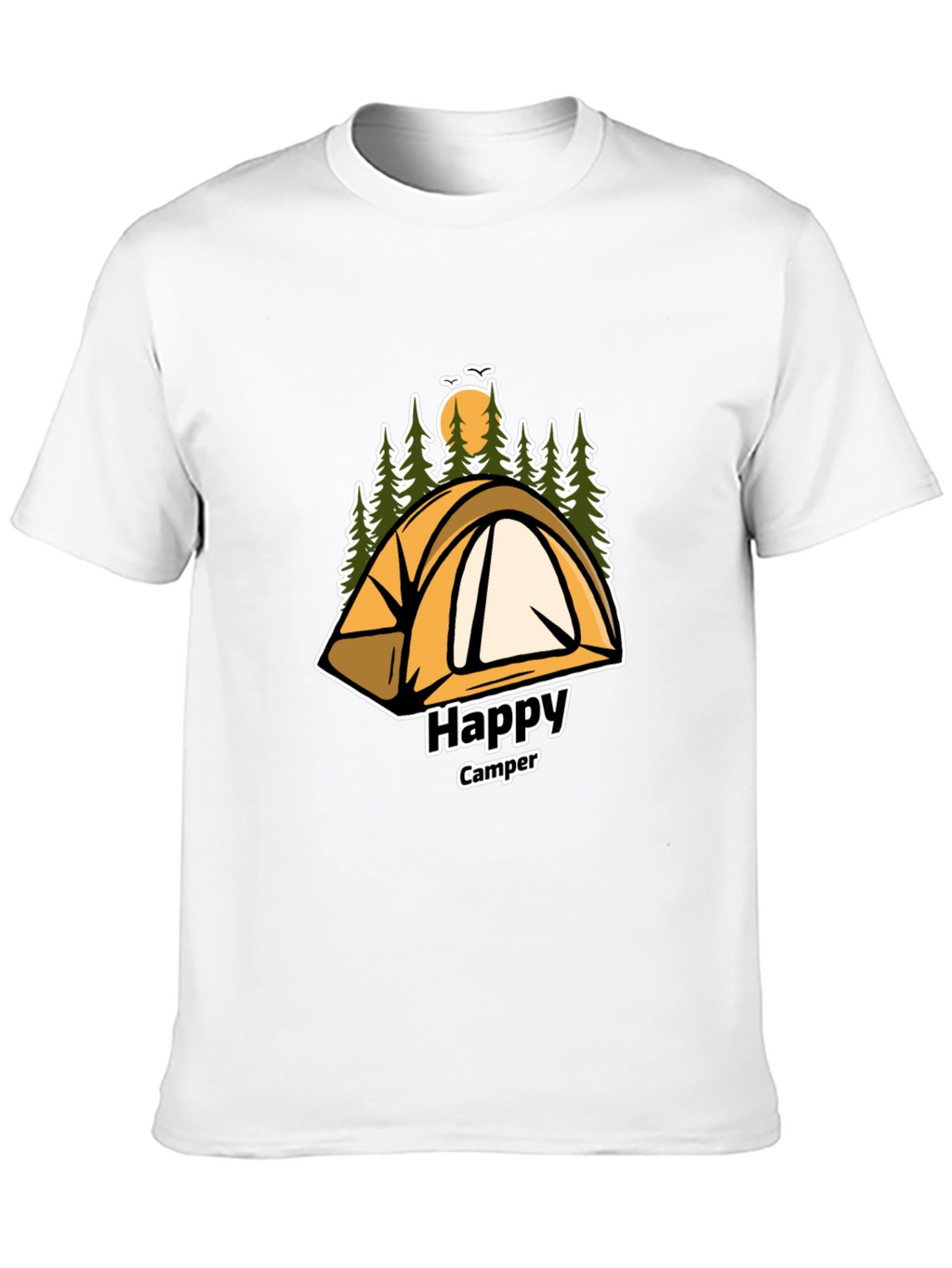 Happy Camper Graphic T-Shirt - Adventure Awaits