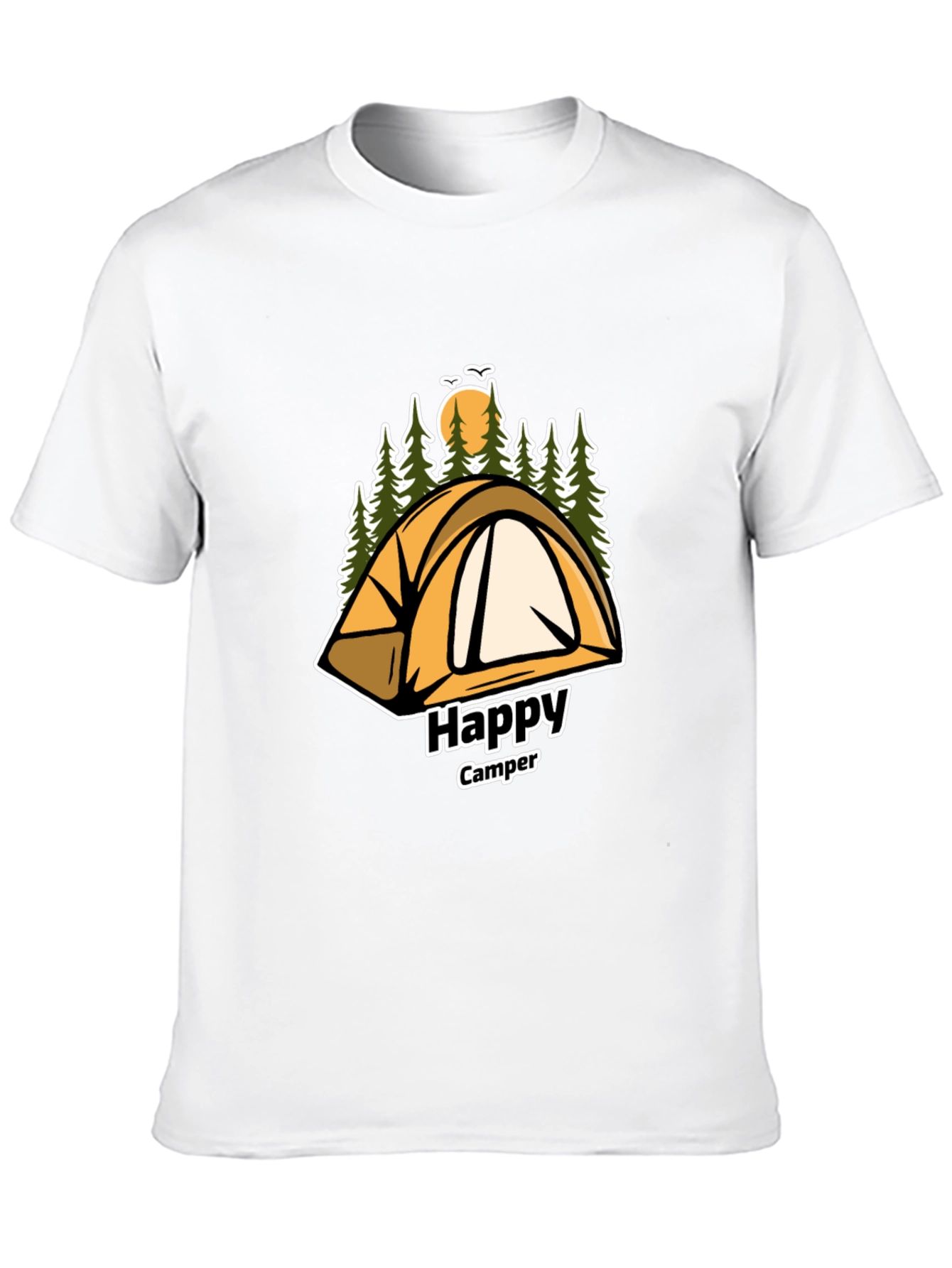 Happy Camper Graphic T-Shirt - Adventure Awaits