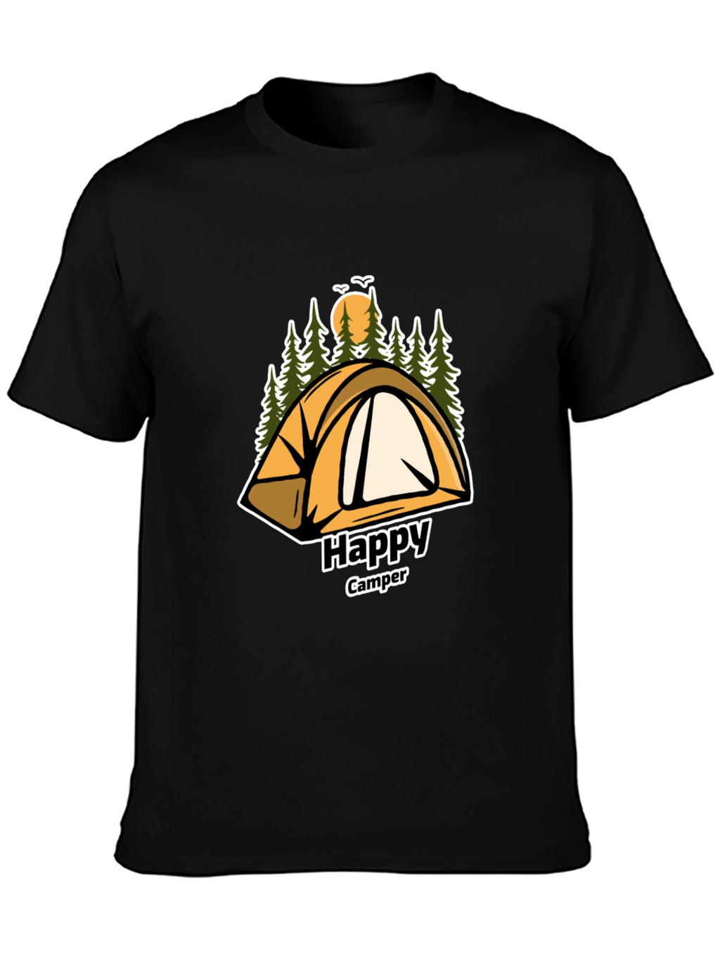 Happy Camper Graphic T-Shirt - Adventure Awaits
