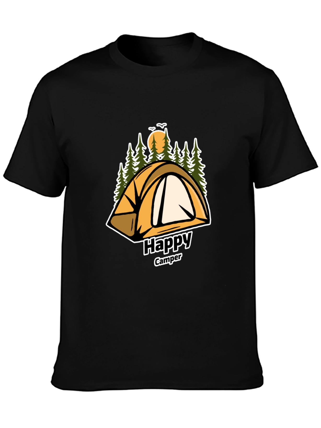 Happy Camper Graphic T-Shirt - Adventure Awaits