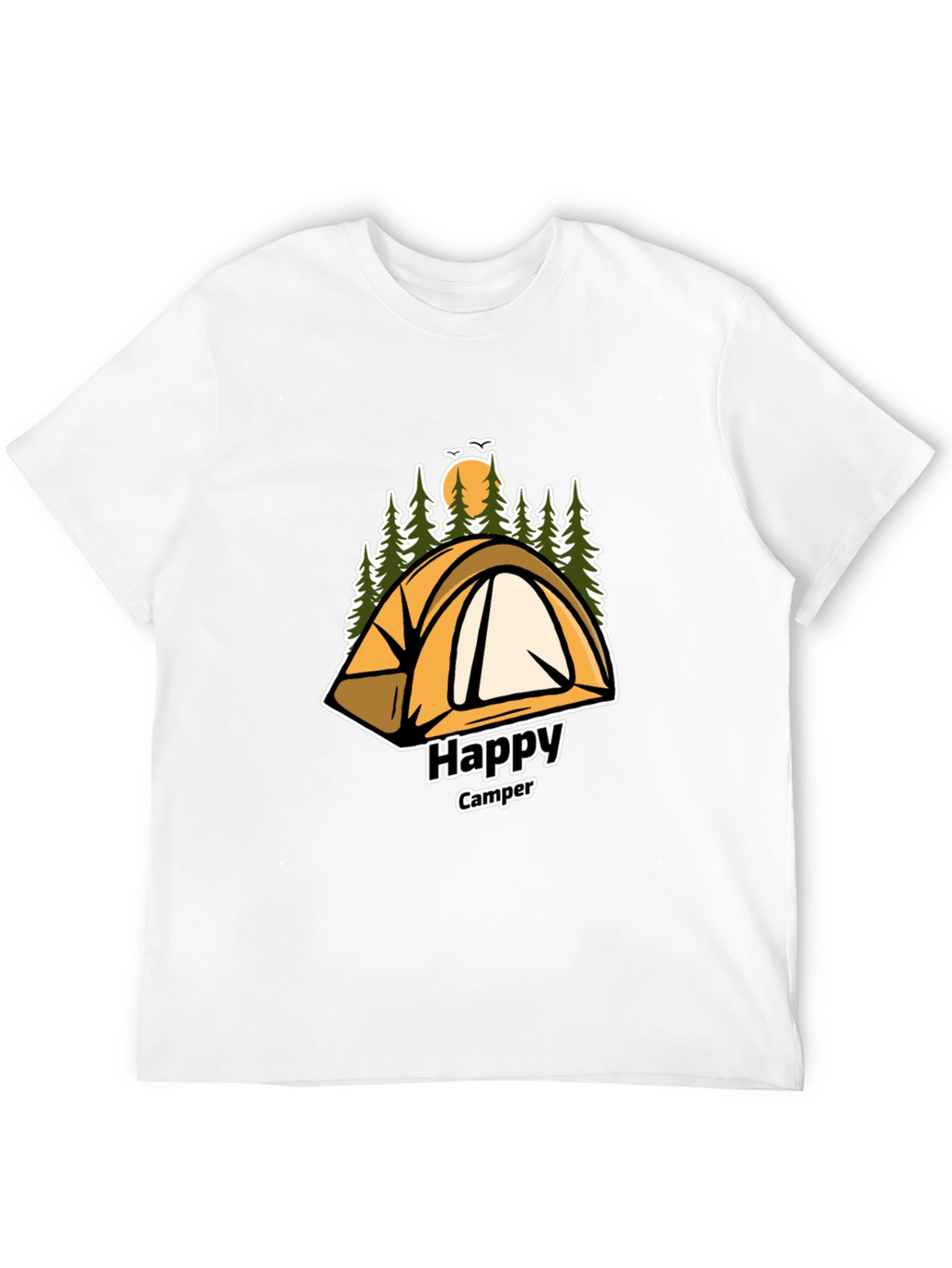 Happy Camper Graphic T-Shirt - Adventure Awaits