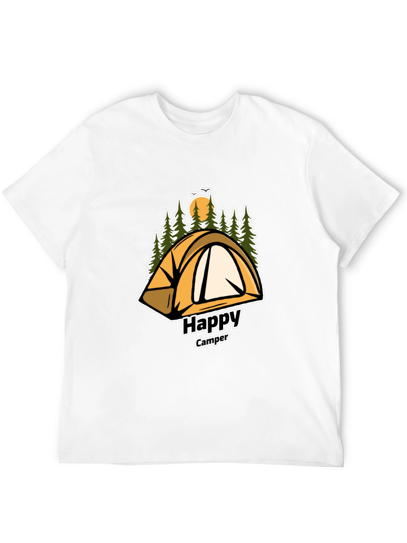 Happy Camper Graphic T-Shirt - Adventure Awaits
