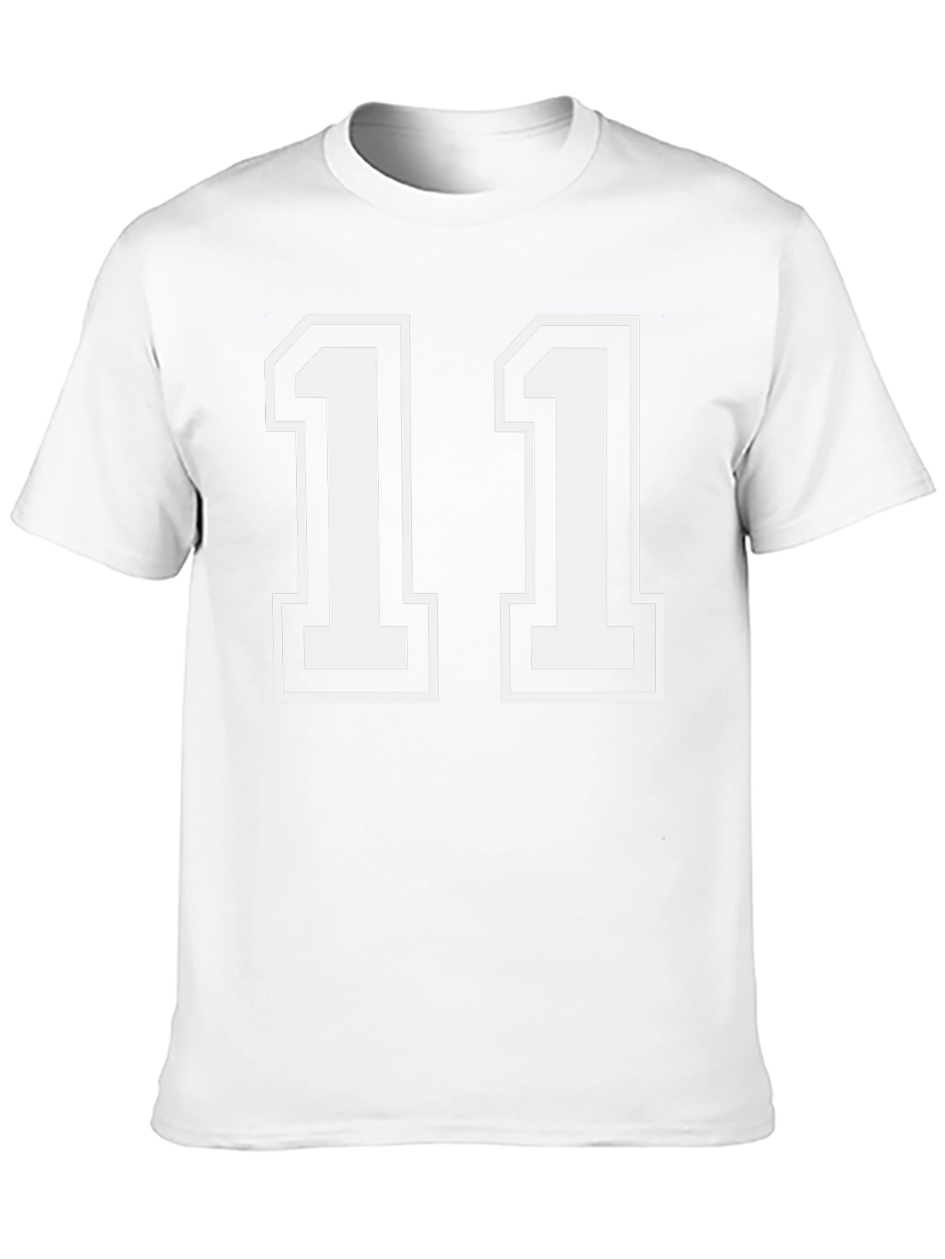 Black T-Shirt with White Number 11