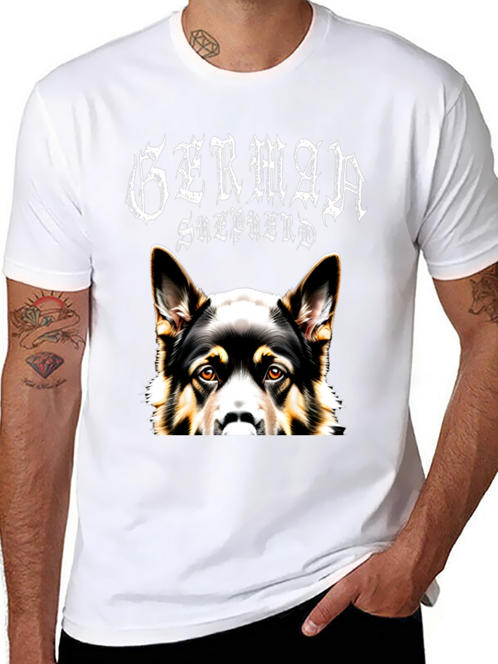 German Shepherd Dog Graphic T-Shirt