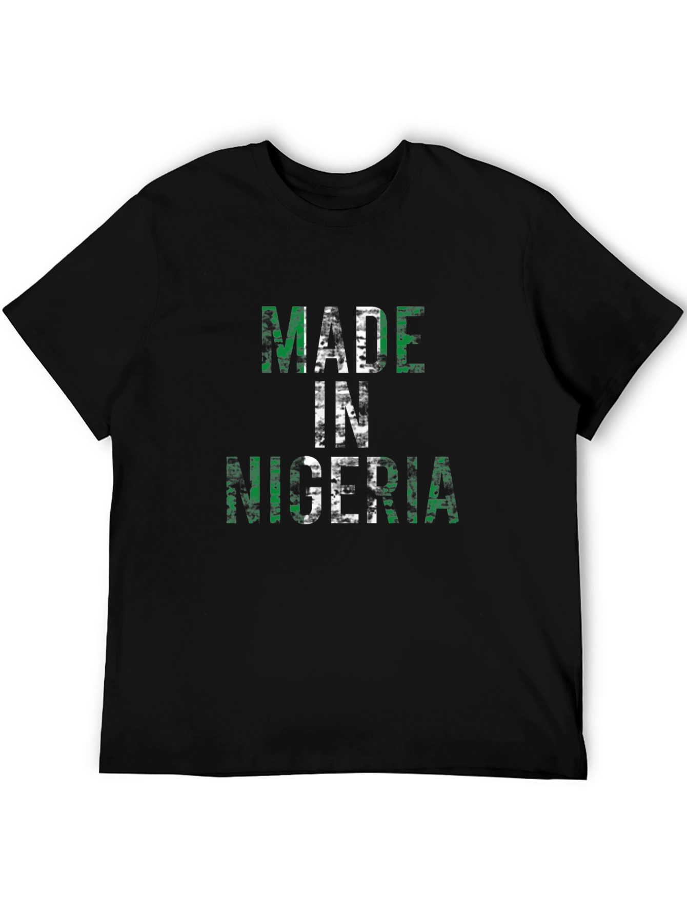 Made in Nigeria T-Shirt - Black Graphic Tee