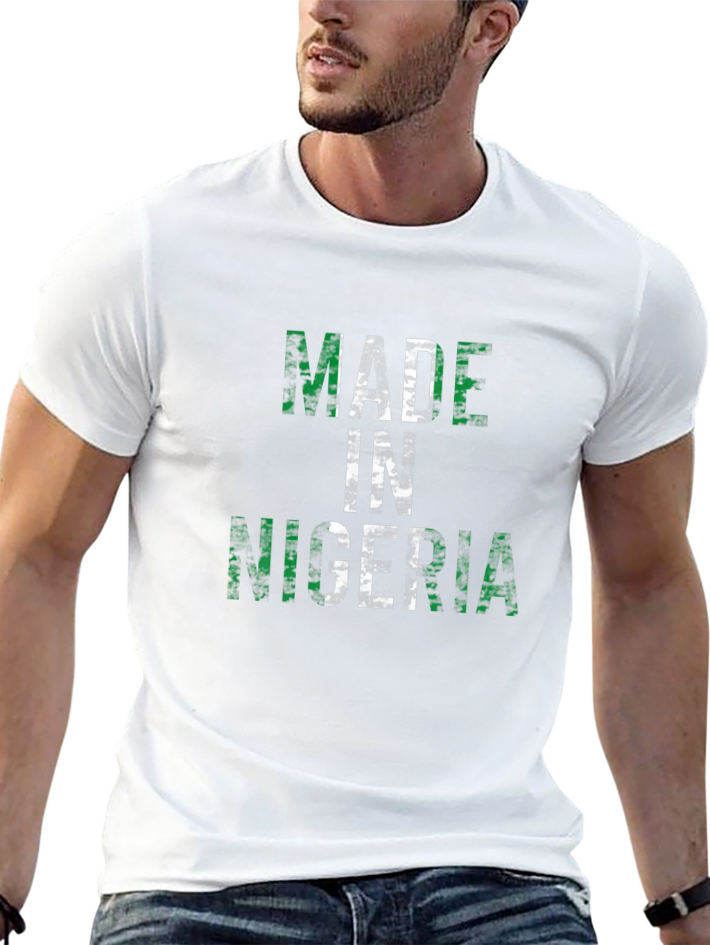 Made in Nigeria T-Shirt - Black Graphic Tee