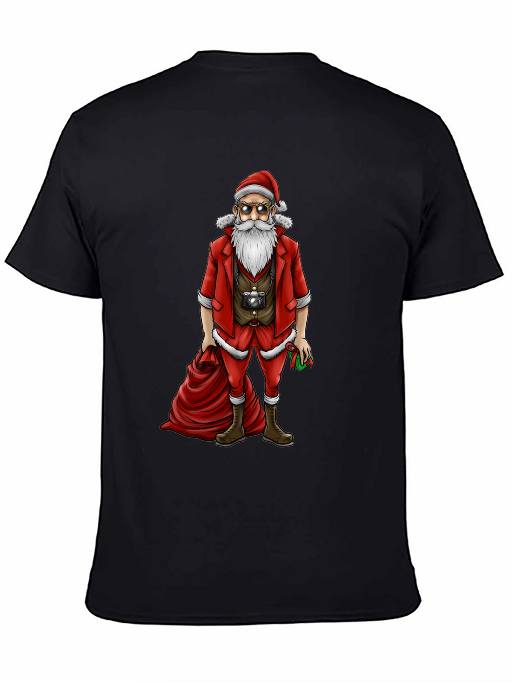 Hipster Santa T-Shirt - Cool Holiday Style
