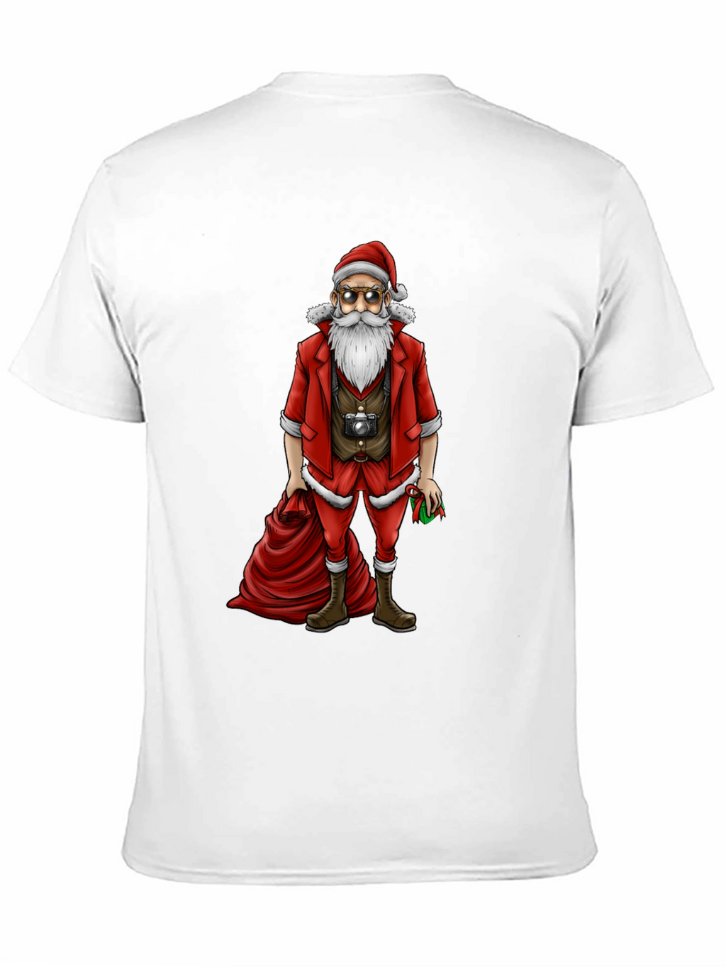 Hipster Santa T-Shirt - Cool Holiday Style
