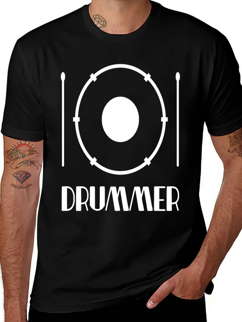 Drummer Graphic T-Shirt - Music Lover Tee