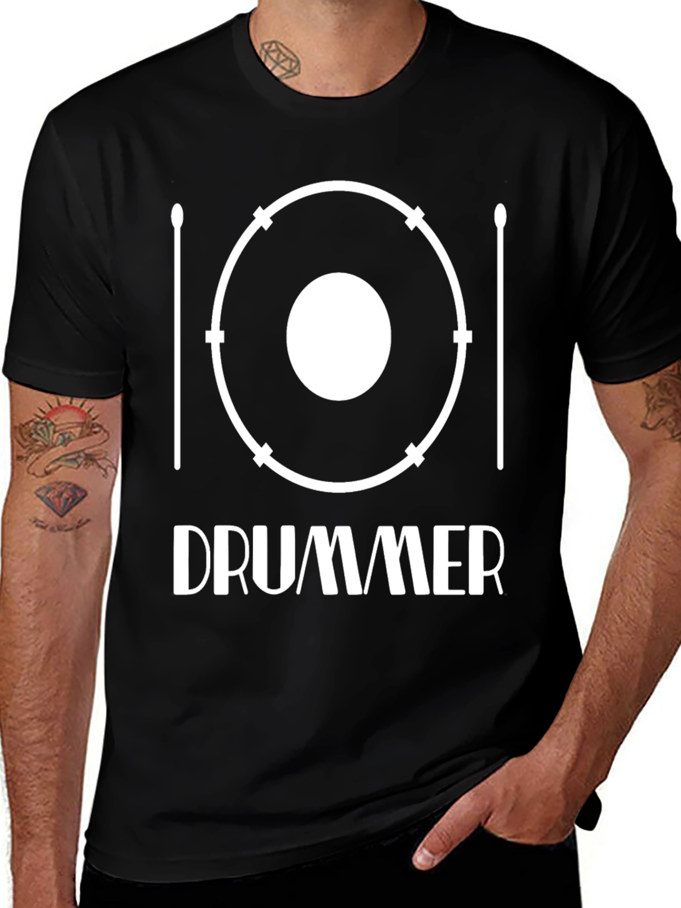 Drummer Graphic T-Shirt - Music Lover Tee