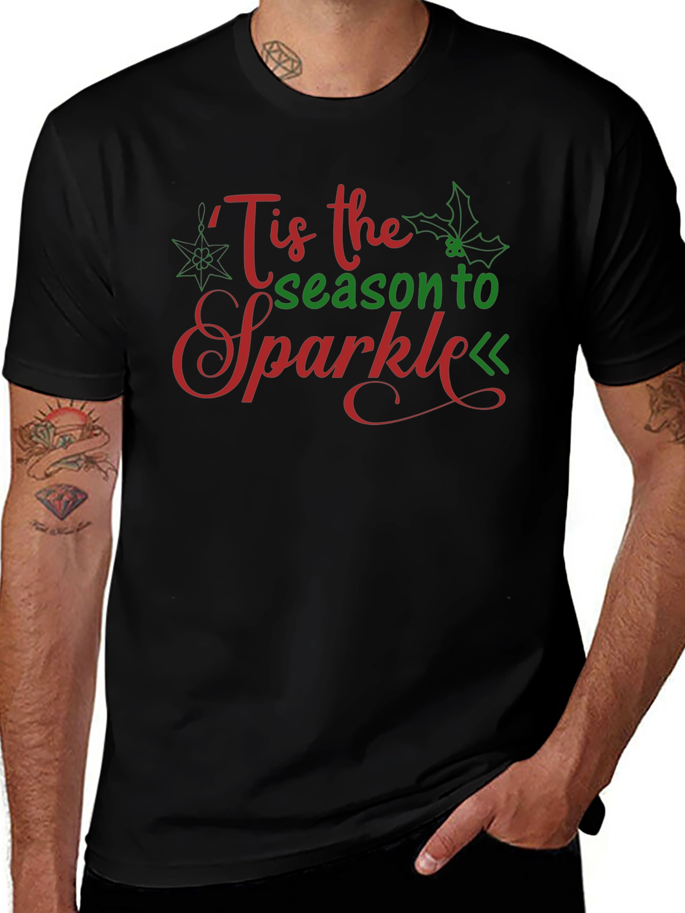 Tis the Season to Sparkle Christmas Graphic Tee